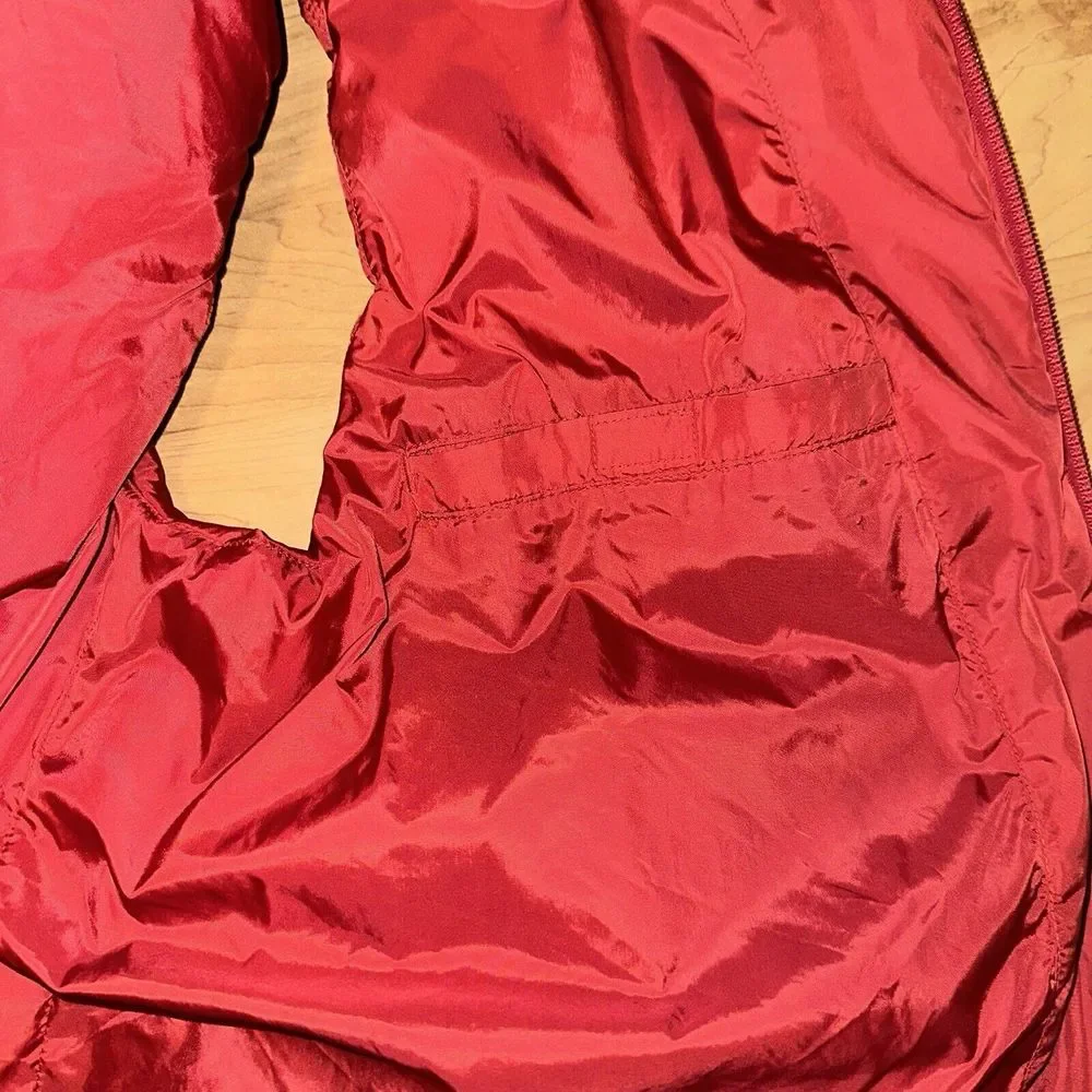 Vintage Eddie Bauer‎ Puffer Vest Goose Down Men's Tall Large Red